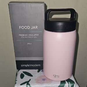 Simple Modern Provisions Easter Pink 24oz insulated food Jar NEW